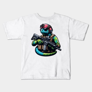 Tactical Cameleon Mastery Tee: Where Style Meets Stealth Kids T-Shirt